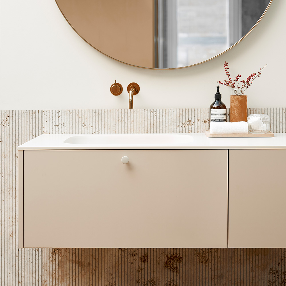 Cabinet Knob Tango - 30mm - Glossy Dusty Creme