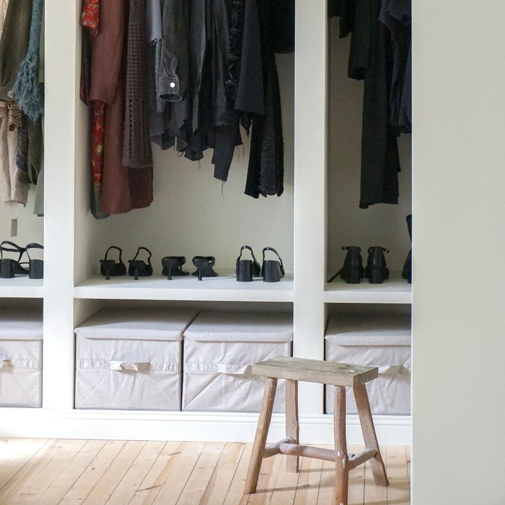 Storage box with lid - Beige