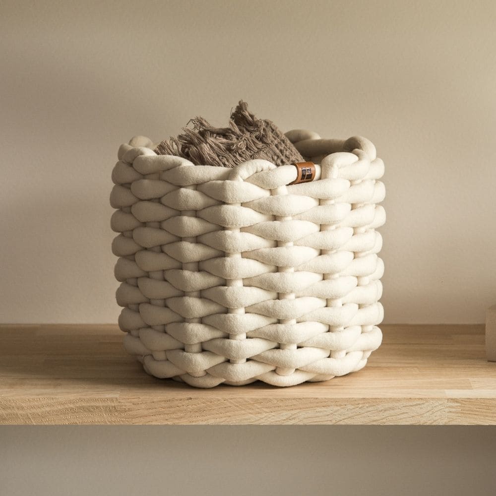 Round Basket - Off-white