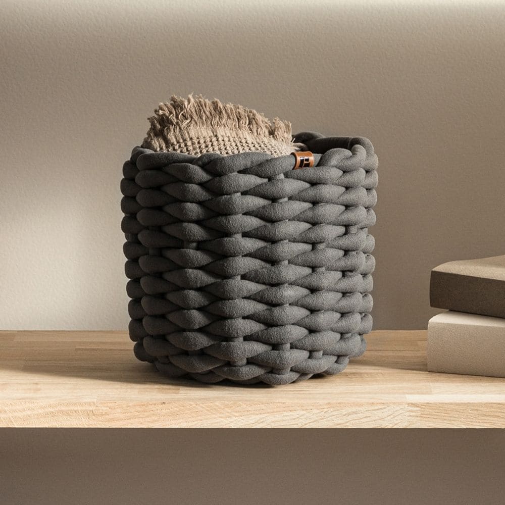 Round Basket - Grey