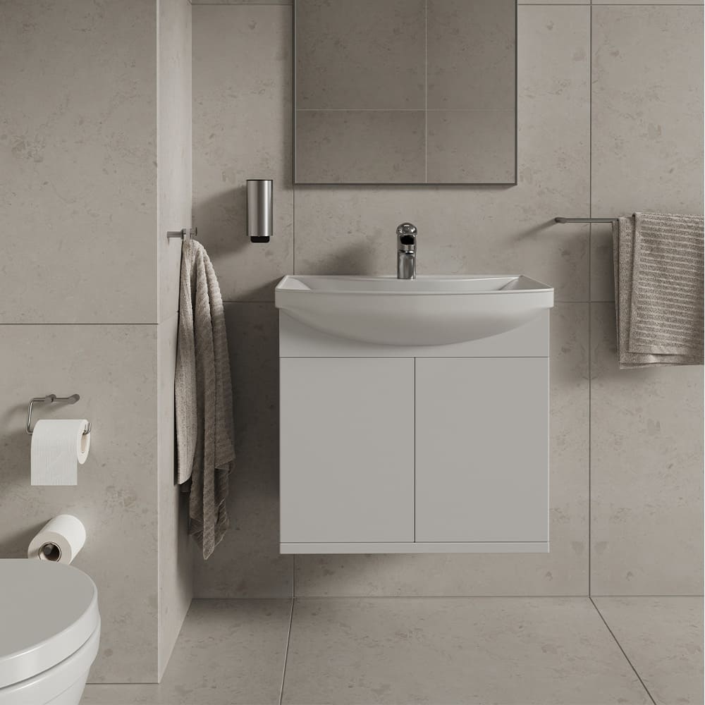Towel Rail Stay - 600mm - Brushed Stainless Steel
