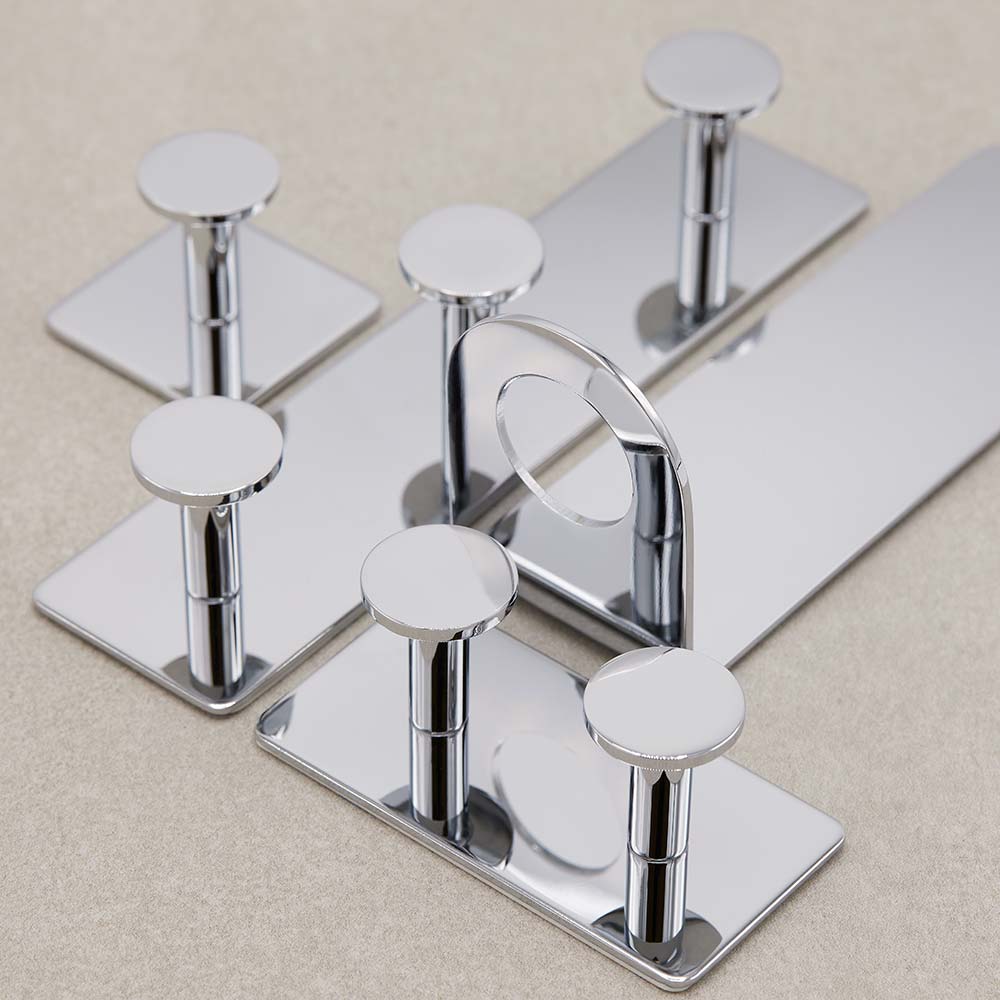 Towel Hook Base 210 2-Hook - Chrome