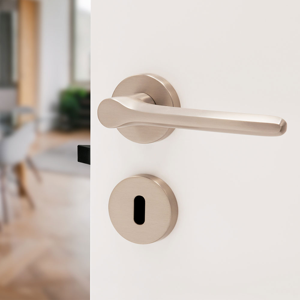 Door Handle Sintra - European Standard - Stainless Steel Finish