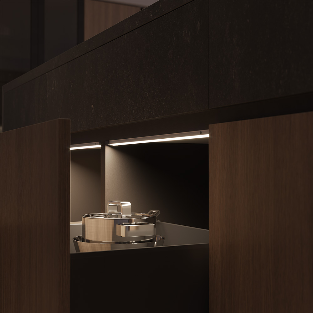 Drawer Lighting Tendy SF UHE IR 24V 2700K - Black