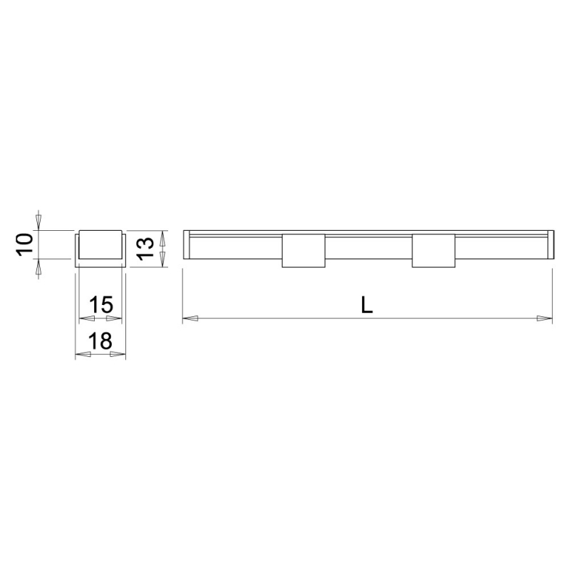 LED-Profile Twig XA - 2000mm - Aluminium