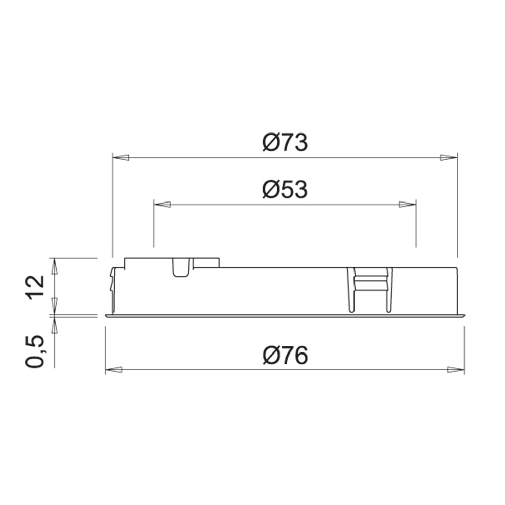 LED-spot Holl D-M surface mounted - Stainless steel, Lighting