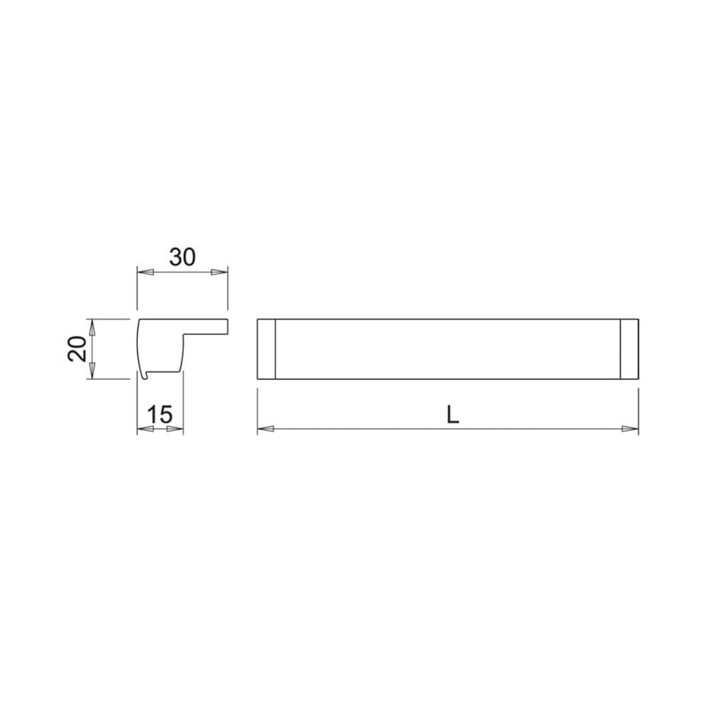 LED-Profile Tuby - 2000mm - Aluminum 