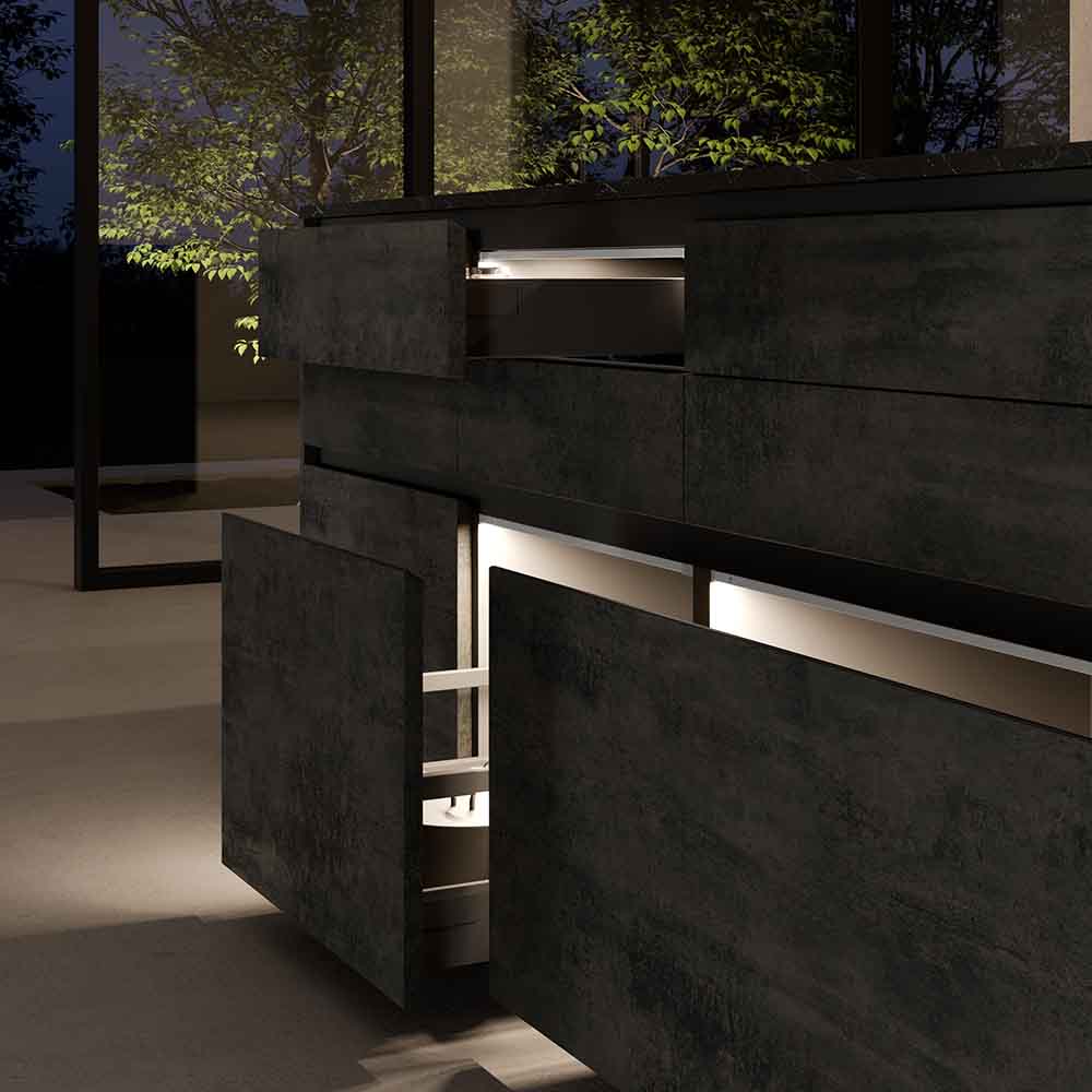 LED-Luminaire Baski SF - Stainless Steel Look