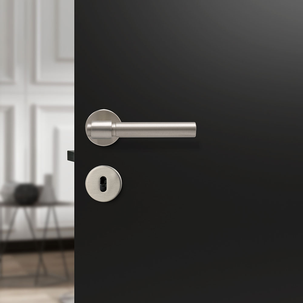 Door Handle Helix 200 Plain - Stainless Steel Finish