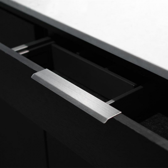 Edge Pull Handle Curve - White