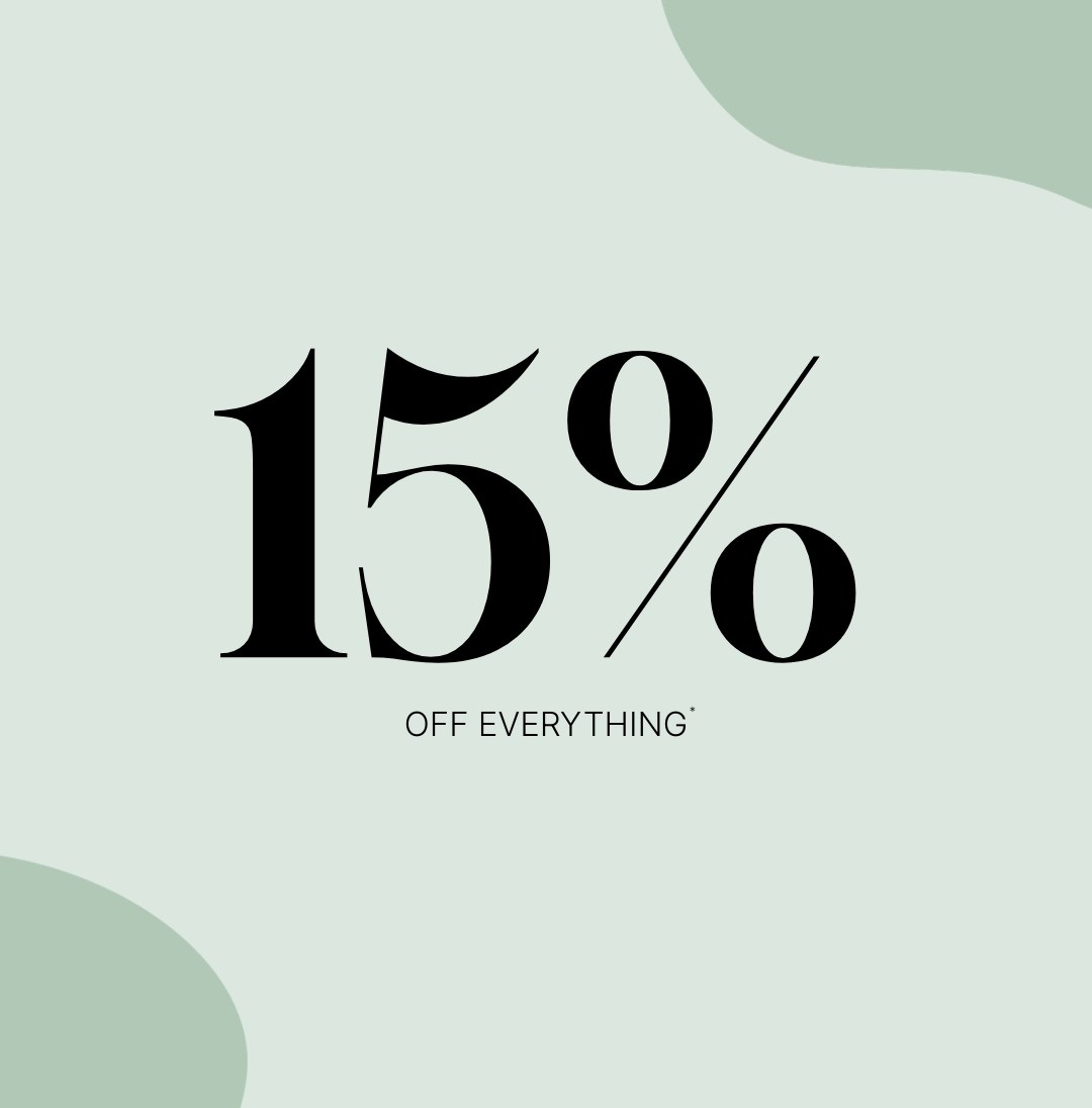 15% off everything