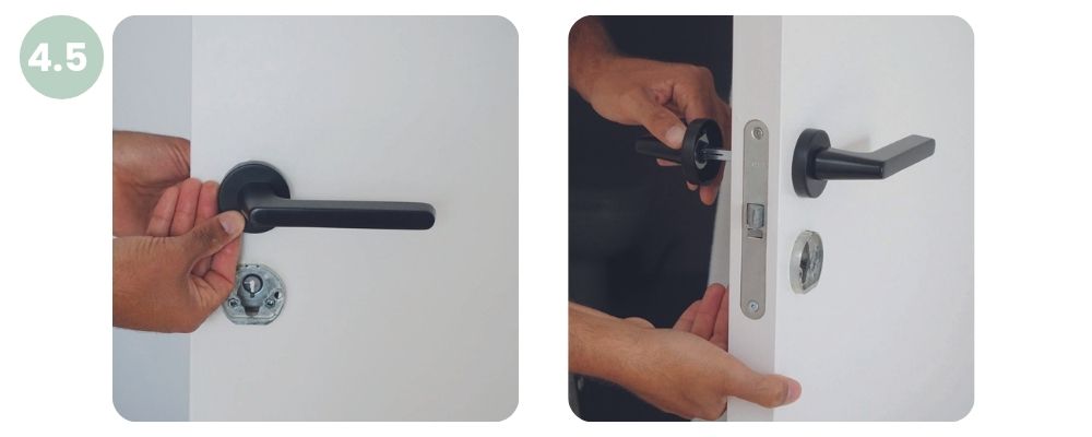 Install door handles