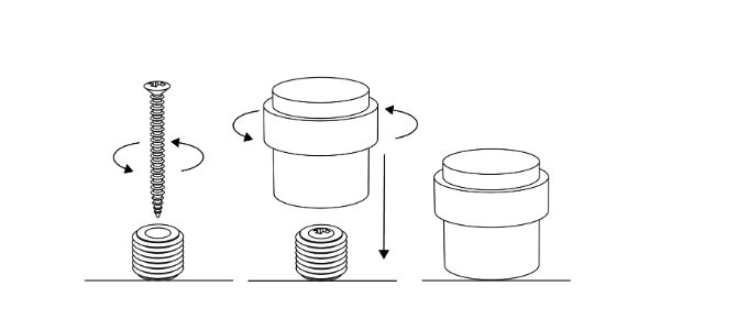 Installation of the Helix door stop