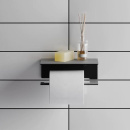 Toilet Roll Holder Hold - Black