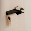 Toilet Roll Holder Hold - Black