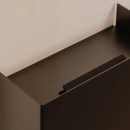 Wall-Mounted Trash Can Hold - 9L - Black