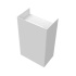 Wall-Mounted Trash Can Hold - 9L - White Wall-Mounted Trash Can Hold - 9L - White