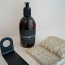 Adhesive Label - Shampoo - Matte Black
