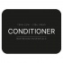 Adhesive Label - Conditioner - Matte Black