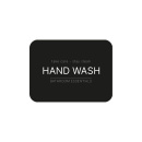 Adhesive Label - Hand Wash - Matte Black