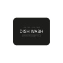 Adhesive Label - Dish Wash - Matte Black