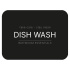 Adhesive Label - Dish Wash - Matte Black Adhesive Label - Dish Wash - Matte Black