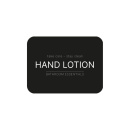 Adhesive Label - Hand Lotion - Matte Black