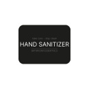 Adhesive Label - Hand Sanitizer - Matte Black