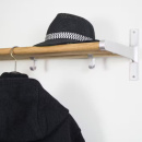Hat Rack Elegant - Oak/Aluminium