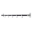 Hook Racks Elegant - 1000mm - Black/Aluminium