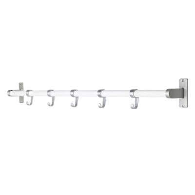 Hook Racks Elegant - 1000mm - White/Aluminium in the group Storage / Show all storage / Hall storage at Beslag Online (10159-BO)