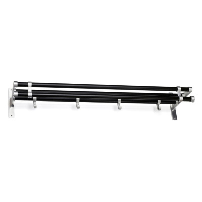 Hat Rack Elegant Plus - 1000mm - Black/Aluminium in the group Storage / Show all storage / Hall storage at Beslag Online (10176-BO)