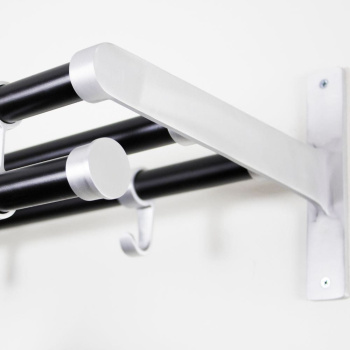 Hat Rack Elegant Plus - 1000mm - Black/Aluminium 