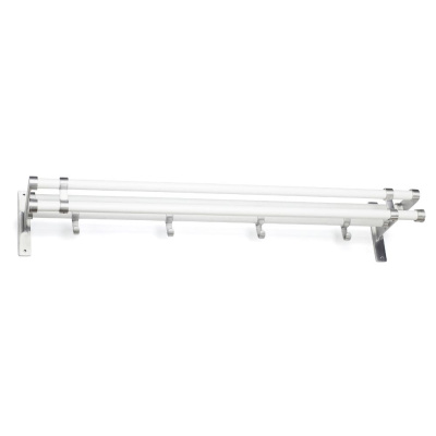 Hat Rack Elegant Plus - 1000mm - White/Aluminium in the group Storage / Show all storage / Hall storage at Beslag Online (10177-BO)