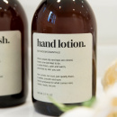 Adhesive Label Premium - Hand Lotion - Beige