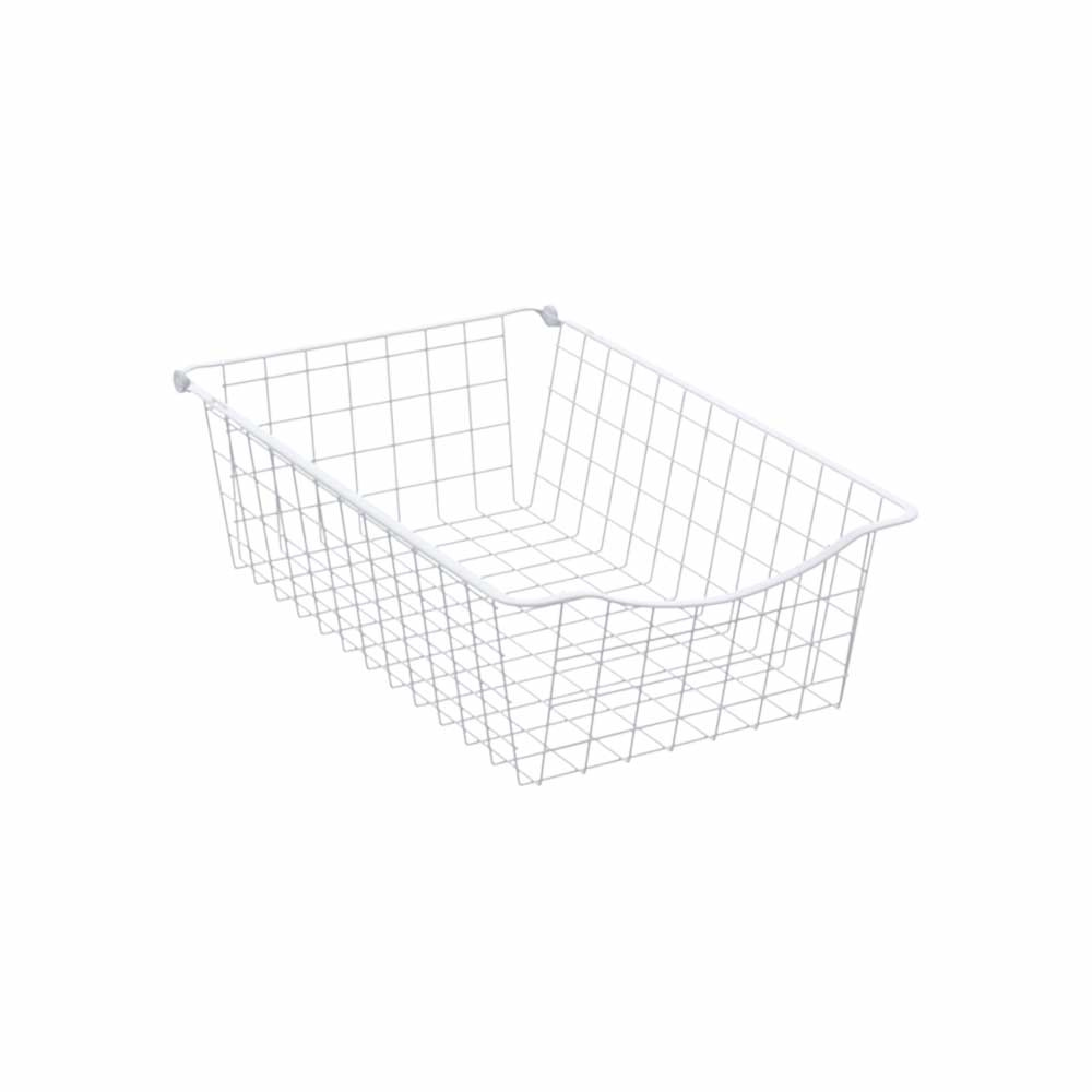 White wire basket discount
