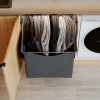 Textile basket High - Dark Grey