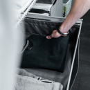 Textile basket High - Dark Grey