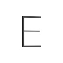 House Letter Contemporary - E - Black