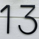 House Number Contemporary - 0 - Black