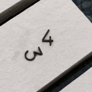 House Number Contemporary - 4 - Black