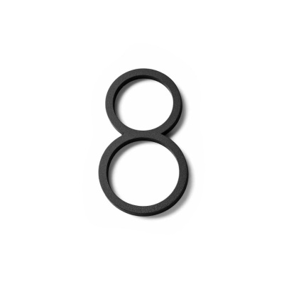 House Number Contemporary - 8 - Black in the group Storage / Show all storage / House Number at Beslag Online (2018765-8V)