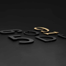 House Number Home - Black