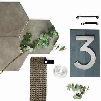 House Number Home - Stainless Steel