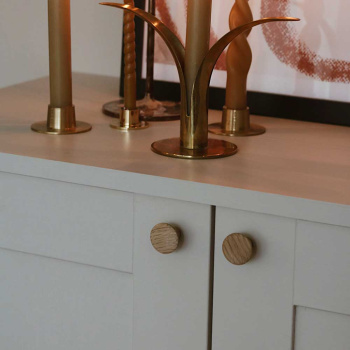 Cabinet Knob Rut - Untreated Oak