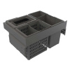 Recycling Bin - Select Side 600 Eco - Dark Grey