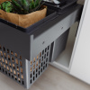 Recycling Bin - Select Side 600 Eco - Dark Grey
