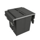 Kitchen Recycling Bin Wide - Dark Grey