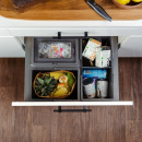 Kitchen Recycling Bin - Cube Basic Eco - Dark Grey