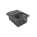 Kitchen Recycling Bin - Cube Basic Low - Dark Grey